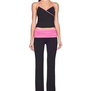 I.AM.GIA Black and Pink JANNIS Top